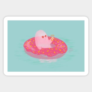 Ghost in the Pool Sticker